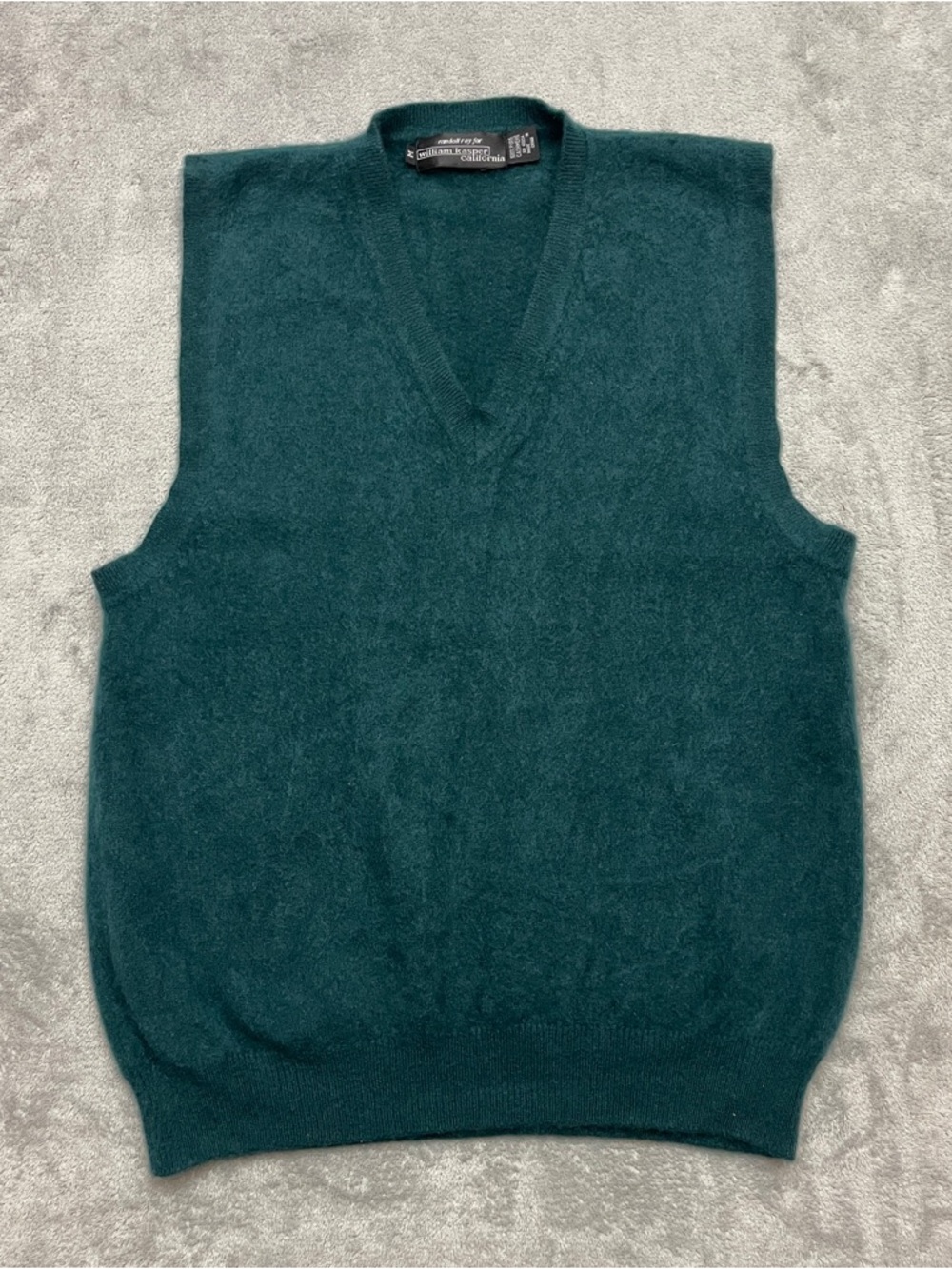 Randall Roy For William Kasper Green Cashmere Sweater vest Men's Medium